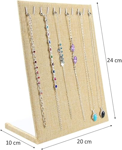 Yardenfun Présentoir pour Organisateur de Colliers et Support Vitrine pour Exposition et Rangement - Nail Gallerys