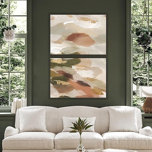 MCS Original 51x71 cm noir, léger, cadres muraux verticaux et horizontaux en bois, grands cadres pour photos, cadres d'affiches, peintures murales et tableaux (Pack de 2) - Nail Gallerys