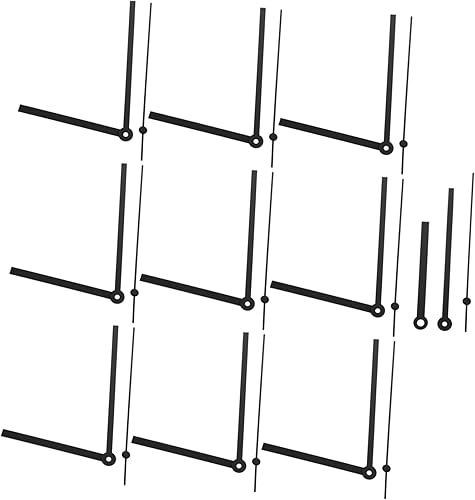 HOUDERCO 10ensembles Aiguilles De Murale Pour Horloge De Avec Aiguilles Pour Remplacement Accessoire Élégant Et Compact Pour Réparation De Horloge Pour Bureau Et Salon - Nail Gallerys
