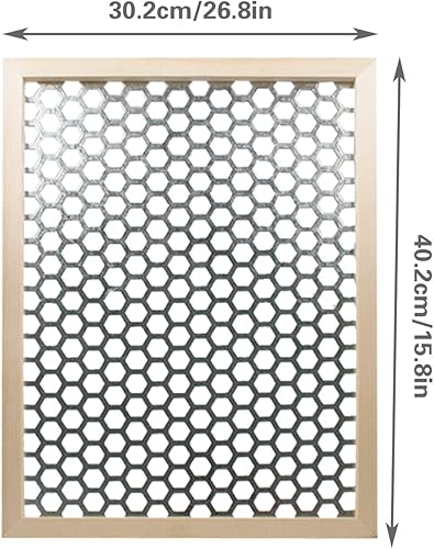 KeaJuidy 2 sets Cadre en grillage à poules 30x40cm Plaque en maille d'acier inoxydable Présentoir à cadre photo en bois pour les photos, projet de bricolage - Nail Gallerys