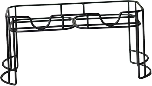 Baoblaze Double support de distributeur de boissons en verre, support de rangement de bouteilles, support de pot de boissons, support de distributeur de, Noir - Nail Gallerys