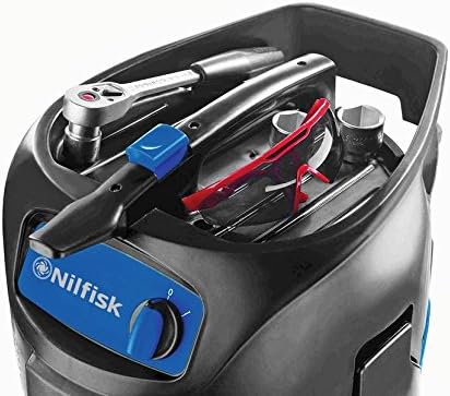 Nilfisk ATTIX 30 1500 AW 30 L Noir, Bleu - Nail Gallerys