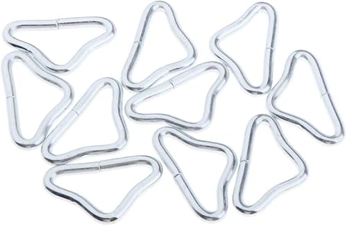 sharprepublic 10pcs Anneaux de Saut à Triangle en INOX Jump Rings Pinch Bails Boucle de Triangle pour Trampoline - Nail Gallerys