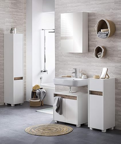 Schildmeyer Cosmo 148455 Meuble sous-Lavabo 42 x 54,5 x 33 cm (l x H x P), Blanc - Nail Gallerys