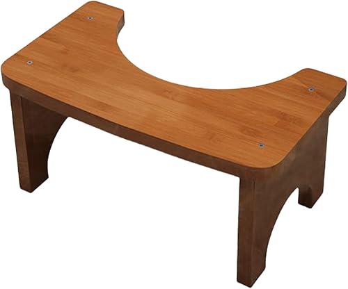 Mafagwre Tabouret De WC pour Adultes, Tabouret De Toilette en Bois, Marches De Toilette en Bois Physiologique, Toilette Squatty Bois, Tabouret Toilette pour Adultes, Repose Pied Toilette (A) - Nail Gallerys
