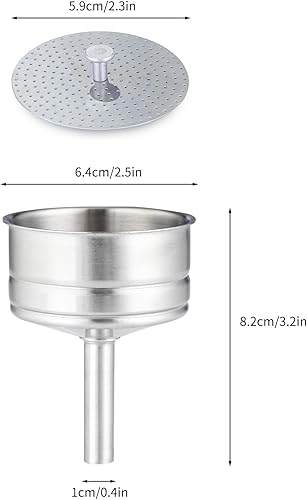 Easyworkz filtre à entonnoir à café en acier inoxydable, remplacement pour machine à expresso, taille 10-12 tasses - Nail Gallerys