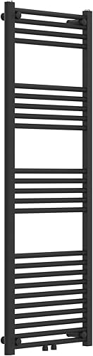 [neu.haus] Radiateur Sèche-Serviettes Chauffage pour Salle de Bain Porte-Serviettes Mural Chauffant à Eau Chaude 500 W Acier 120 x 50 cm Blanc - Nail Gallerys