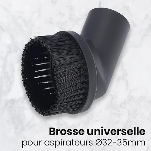 Anakel Home Brosse Universelle pour Aspirateur, Compatible avec Les Aspirateurs de 32 à 35 mm de Diamètre | Tête Ronde - Nail Gallerys