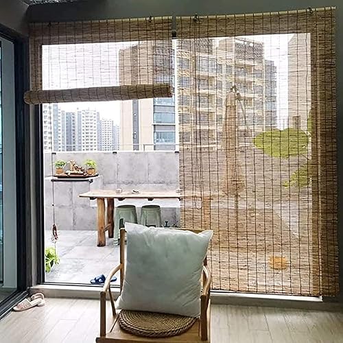 Stores Enrouleur en Bambou 50 60 90 100 110 130 140 160cm Largeur Stores À Rouleaux Romains, Store Roulant en Bambou pour Intérieur/extérieur Balcon Jardin - Nail Gallerys
