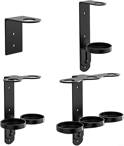 Eawfgtuw Distributeur de savon mural, installation à vis, support de rangement de salle de bain en acier inoxydable, fixation chromée pour shampooing, gel douche, support chromé (1 trou A) - Nail Gallerys