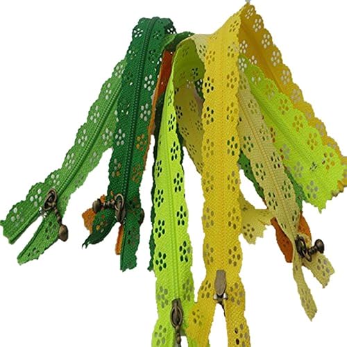 20 cm Dentelle Nylon Fermetures Éclair pour Tailor Coudre Craft Couleurs Assorties 20 Pièces - Nail Gallerys