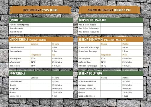 Brewferm Kingdom - Kit de brassage à bière à brasser soi-même - Bière forte blonde - 5 litres - Pack complet - Bière belge - Nail Gallerys