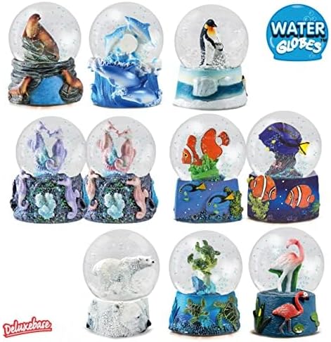 Water Globe - Triceratops de Deluxebase. Boule à Neige Dinosaure avec Figurine en résine et Base moulée. Idéal pour décorer la Maison, Les Ornements et Les Cadeaux. - Nail Gallerys