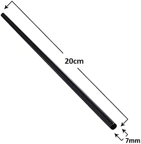 Virsus 250 Pailles en papier 20/7 Biodégradables compostables couleur Noir, Paille pour Cocktails, Boissons Froides et Chaudes Eco Friendly - Nail Gallerys