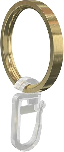 Flair Deco 11052006–1038 Oreilles avec Crochets courbés pour tringles 16 et 20 mm de diamètre, Lot de 10, Effet Laiton en métal - Nail Gallerys