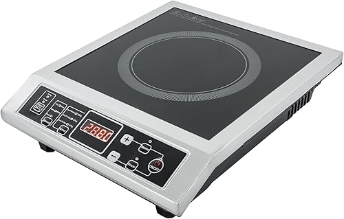 Plaque à induction 3500 W professionnelle à induction avec fonction temps et réservation pour dortoirs, cuisines à la maison, cour, portée 50 kg (8 niveaux) - Nail Gallerys