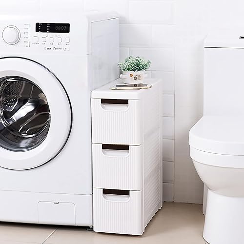 Meuble de salle de bain mince avec tiroir coulissant, tour de rangement sur roulettes, organisateur de tour de rangement (6 tiroirs) - Nail Gallerys