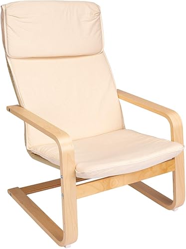 Ikea Pello Swinging Seat Birch/Steel by, 66D x 57W x 19H cm, Beige Clair - Nail Gallerys