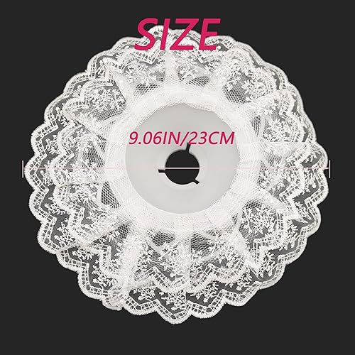 Lot de 6 colliers à 4 couches de fil ondulé en dentelle pour bouquet de mariage, accessoires de mariage (blanc-1) - Nail Gallerys