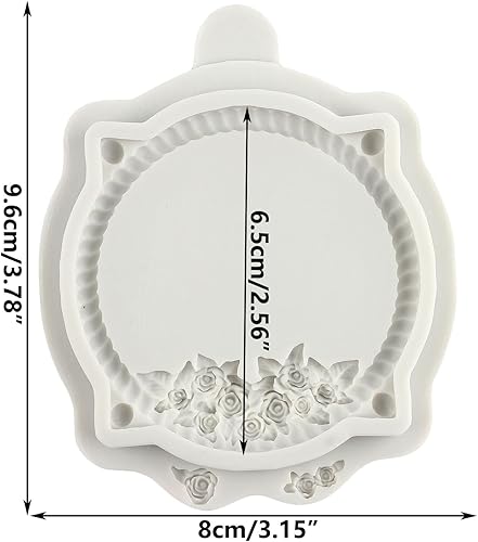 MINFEIDMS Moule en silicone pour cadre photo, fondant, cadre photo, moule vintage pour décoration de gâteau en sucre, décoration de cupcakes, pâte à sucre, pâte à sucre, pâte à sucre, argile polymère - Nail Gallerys