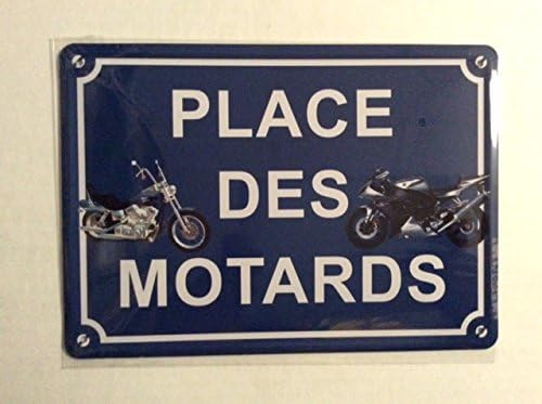 IDECALE Plaque Metal 15x21 cm Neuf/Place des Motards - Nail Gallerys