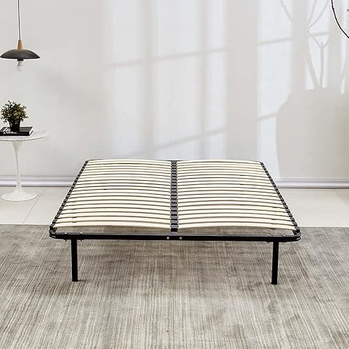 Designetsamaison Sommier à Lattes sur Pieds 140x190 cm - Nail Gallerys