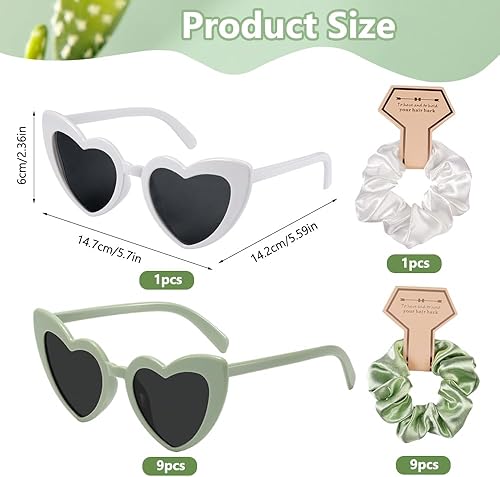 20 Pièces Lunettes JGA en Forme de Cœur, Lunettes Team Bride, Lunettes Evjf, Bracelets Team Bride Lunettes De Mariée, Evjf Accessoire Vert, Evjf Lunettes, pour La Fête, Mariage - Nail Gallerys