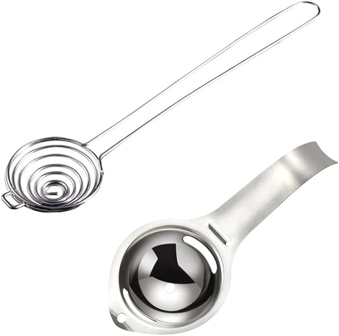 Maotrade 2 Pièce Separateur Oeuf Séparateur de Jaune D'oeuf Inoxydable Coupe Oeuf, pour Cuisson Oeuf Gadget Cuisine - Nail Gallerys