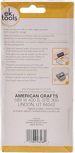 Ek Success Outil de perforation, bord de reliure rond. multicolore 54-40182 Taille Unique - Nail Gallerys