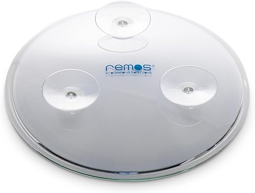 REMOS Miroir avec grossissement 7X, Ø 23 cm et 3 ventouses puissantes - Nail Gallerys