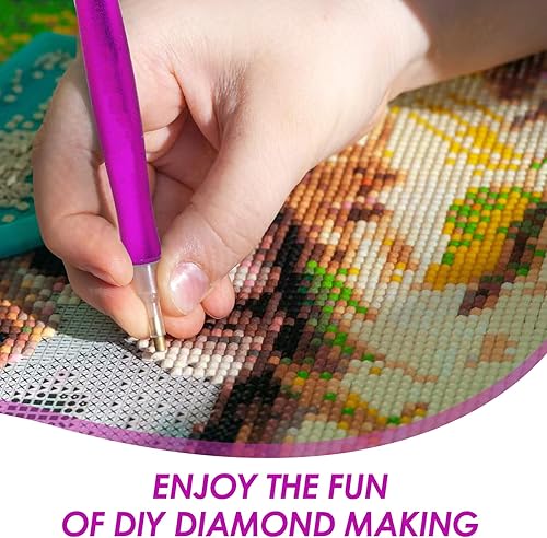 Stylo de peinture diamant avec 5 embouts différents - Accessoire de peinture diamant - Stylo de peinture diamant sans cire - Stylo de peinture diamant - Stylo de peinture diamant à remplir pour - Nail Gallerys