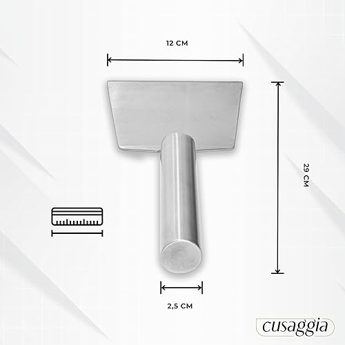 Cussaggia Spatule Plancha Accessoire Barbecue Gaz - Smash Burger - Ustensiles De Cuisine Inox - Accessoires Brasero Grille Exterieur - Spatules Metal Pour Planche Rectangulaire Hamburger Steak - Nail Gallerys