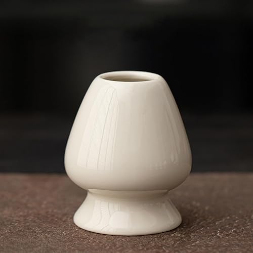 Rangement pour Fouet Chasen,Support de Fouet à Matcha en Céramique,Accessoires de Service à Thé en Céramique,Porte-Fouet en Céramique,Matcha Ceremonie Accessoire,Blanc - Nail Gallerys