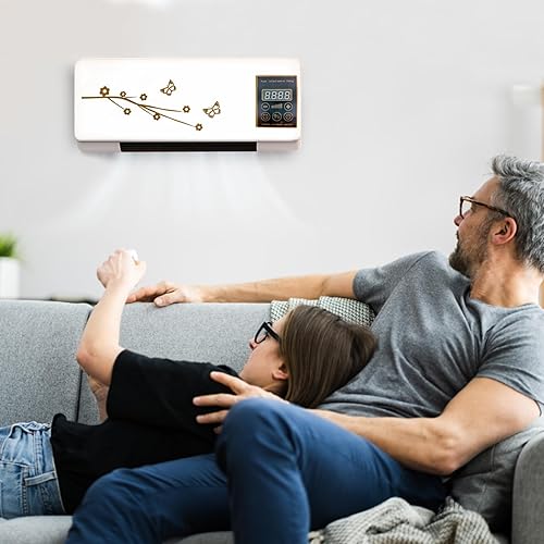 Climatiseur Mural - Système Split Compact Sans Conduit | Split Multifonction Sans Fenêtre Avec Télécommande Pour Salon, Véranda, Atelier, Dortoir, Appartement, Serre Et Tente (Pas D'air Froid) - Nail Gallerys