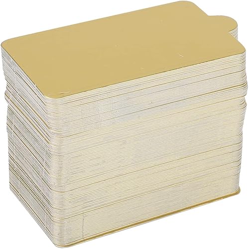 Lybunair Lot de 100 planches à gâteau en mousse, mini plateau rectangulaire pour base de gâteau, doré (Grand) - Nail Gallerys