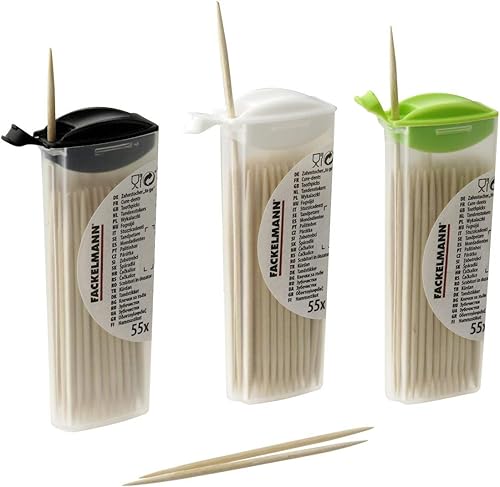 FACKELMANN 55 Cure-Dents en Bois 68 mm - Nail Gallerys