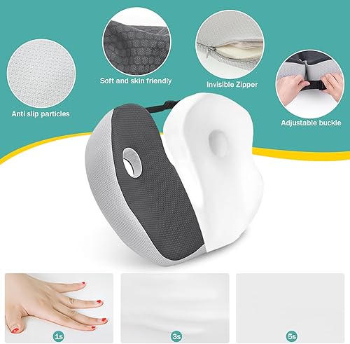 Coussin de Siège en Mousse à Mémoire, Coussin de Siège de Chaise de Bureau, Coussin de Chaise Orthopédique Ergonomique, Coussin de Positionnement Siege Coccyx, Coussin de Siège Relief pour Sciatique - Nail Gallerys