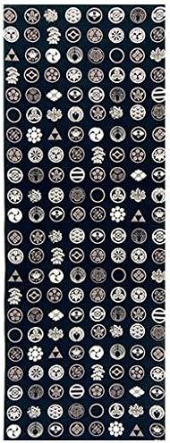 Serviette Nassen Tenugui Hamamonyo à motifs traditionnels japonais traditionnel Kamon - Nail Gallerys