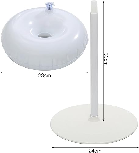 Qiebenav Accessoire fiable pour arche de ballons, base de support résistante au vent, sac à eau robuste pour colonne, idéal pour mariage, remise de diplôme, anniversaire, décoration stable, coupe-vent - Nail Gallerys