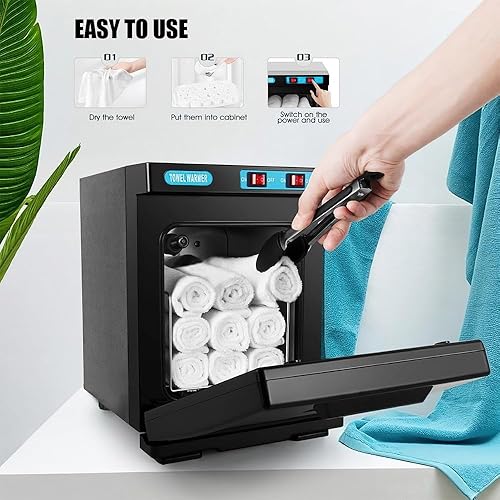 Chauffe Serviette Esthetique Ultraviolette Désinfection Armoire Serviette Chaude Chauffe-Serviette Chauffage Hot CABI Chauffe Serviette pour Salle De Bain Ménagers, Coiffeur, Manucure (Blanc) - Nail Gallerys