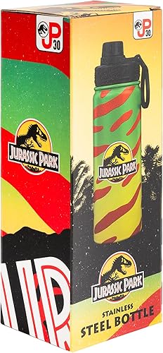 Grupo Erik - Bouteille Isotherme Jurassik Park 500ml | Acier Inoxydable et Sans BPA - Nail Gallerys