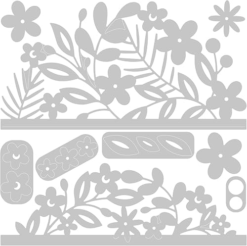 Sizzix Matrice de découpe Thinlits set de 7pcs 663692, Emballage Fleuri, Multicolore, Taille unique - Nail Gallerys