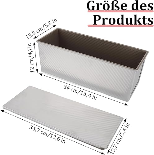 Moule à Pain avec Couvercle, 20,6x12x11cm Plaque à Boulangerie à Porte Coulissante, Moule a Pain de Mie avec Couvercle, Assiette à Gâteau Rectangulaire, Pour les Gâteaux et, Réutilisable, Rose - Nail Gallerys