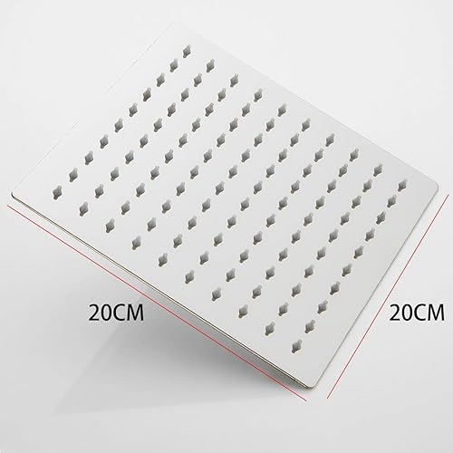 Syiyunran Pomme Douche Haute Pression Douchette - Grande Pomme Douche à Main Pommeau Douche Avec Augmentation De La Pression éConomies D'eau Douche Pression Carré Pommeau Pommeau Douche Rotatif 360 ° - Nail Gallerys