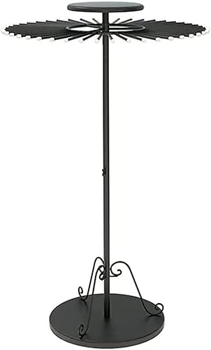 UIHECTA PréSentoir D'éCharpe sur Pied, Porte Foulard en MéTal Autoportant, PréSentoir Rond Pivotant pour Foulards, RéGlable en Hauteur, pour Couverture Ronde, ChâLe, Serviette,d'or,70cm - Nail Gallerys