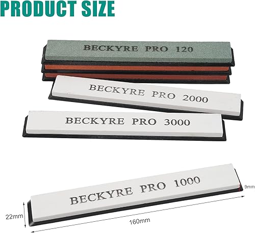 6 Pièces Pierre a Aiguiser Set, 120/240/600/1000/2000/3000 Pierres à Aiguiser Couteaux, Pierre à Aplatiret, Pierre à Aiguiser Professionnelle Facile à Utiliser pour Cuisine, en Plein Air - Nail Gallerys