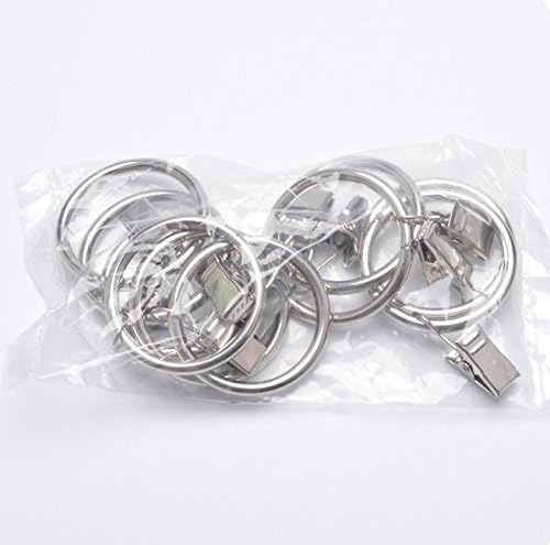 Musuntas Lot de 30 -anneaux avec pince pour rideaux Diamètre 35 mm Usage multiple - Nail Gallerys