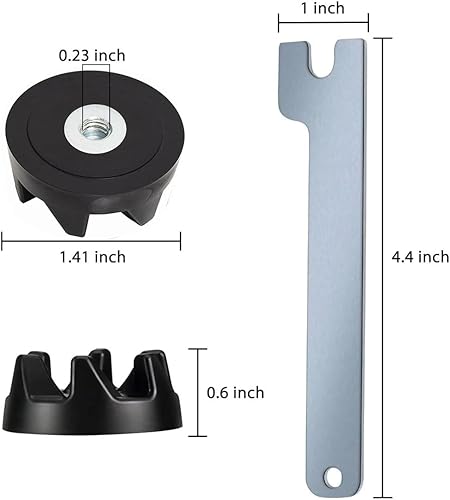 XKSOCT 2 Pcs Coupleur 9704230 Compatible avec Kitchenaid KSB52/KSB5/5KSB52/5KSB5, Pieces Detachees Kitchenaid avec Outil de Suppression - Nail Gallerys