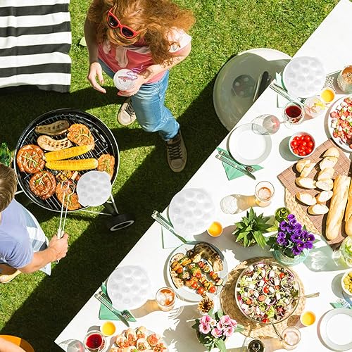 Cabilock Assiettes en porcelaine pour in avec pour un 12 Poêle à huîtres avec deux poignées pour champignons pour vaisselle - Nail Gallerys