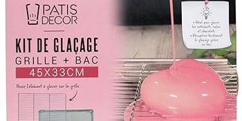 Kit de glaçage grille + bac 45 x 33 cm
